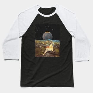 Tourists - Retro Space Surrealism Baseball T-Shirt